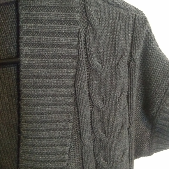 Gap knit dark gray long cardigan - Picture 4 of 6